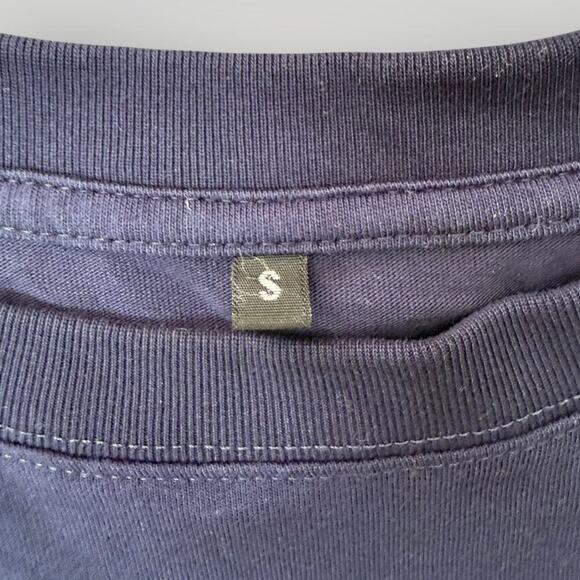 DEIARI Oversized Graphic T-Shirt Navy Blue “GUAP Heals Broken Hearts” sz S - Picture 4 of 8